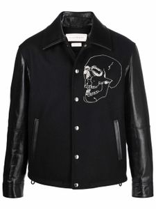 Alexander McQueen veste à tête de mort brodée - Noir