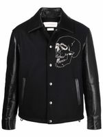 Alexander McQueen veste à tête de mort brodée - Noir - thumbnail