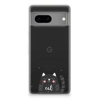 Google Pixel 7 Telefoonhoesje met Naam Cat Good Day - thumbnail