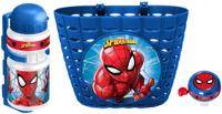 Stamp fietsaccessoireset Marvel Spider-Man junior blauw 3-delig