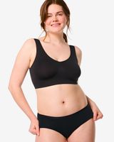 HEMA Dames Hipsters Stretch Katoen - 2 Stuks Zwart (zwart)