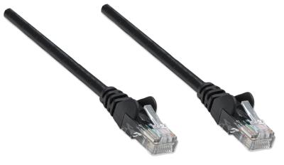 Intellinet 318143 RJ45 Netwerkkabel, patchkabel CAT 5e U/UTP 0.50 m Zwart 1 stuk(s)