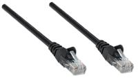 Intellinet 318143 RJ45 Netwerkkabel, patchkabel CAT 5e U/UTP 0.50 m Zwart 1 stuk(s)