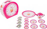 Small Foot Picknickkoffer met thee set roze 16 delig