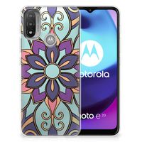 Motorola Moto E20 | E40 TPU Case Purple Flower - thumbnail