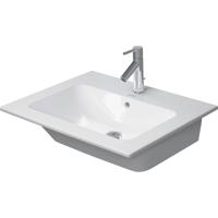 Duravit ME by Starck meubelwastafel 63x49cm met 1 kraangat met overloop met wondergliss wit 23366300001