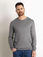 Petrol Industries Essential V-Neck Knit Light Slate Melee - XXXL