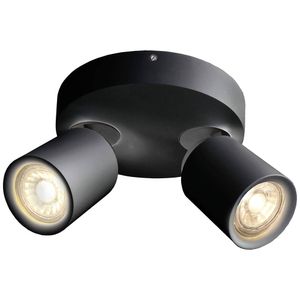 Deko Light Librae Round II Plafondopbouwarmatuur GU10 50 W Diepzwart (RAL 9005)