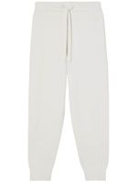 Burberry pantalon de jogging à logo TB brodé - Blanc