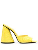 The Attico mules Devon 110 mm - Jaune