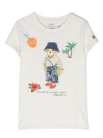 Ralph Lauren Kids t-shirt à imprimé Polo Bear - Blanc