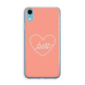 Best heart: iPhone XR Transparant Hoesje