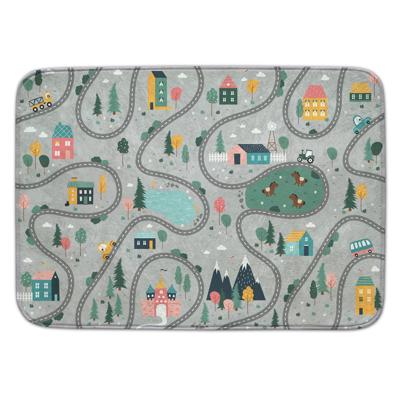 Achoka Speelkleed Wegen en Huizen, 130x180cm Achoka Speelkleed Wegen en Huizen, 130x180cm