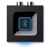 Logitech Draadloze Bluetooth Audio Ontvanger, Bluetooth Adapter voor PC/Mac/Smartphone/Tablet/AV Receiver, 3.5mm Audio en RCA Output naar Speakers, One-Push Pairing Knop - Zwart/Blauw