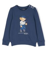 Ralph Lauren Kids sweat Polo Bear à col rond - Bleu