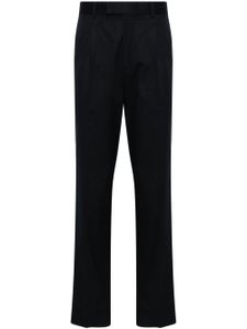 Zegna mid-rise pleated chino trousers - Bleu