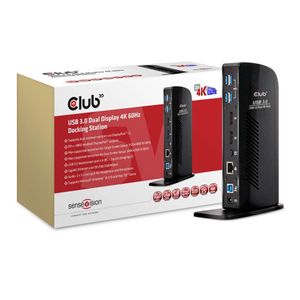 CLUB3D USB 3.0 Dual Display 4K60Hz Docking Station