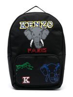 Kenzo Kids sac à dos à logo imprimé - Bleu - thumbnail