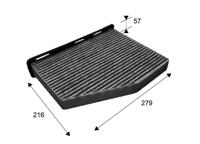 Interieurfilter CLIMFILTER PROTECT VALEO, u.a. für VW, Seat, Skoda, Audi