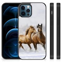 iPhone 12 Pro | 12 (6.1") Back Cover Paarden - thumbnail