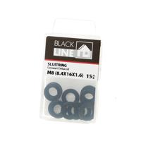 Sluitring zwart din125-A M8 Blister(15)