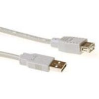 ACT USB 2.0 A male - USB A female ivoor 0,50 m