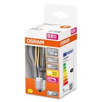 OSRAM 4058075436886 LED-lamp Energielabel D (A - G) E27 Peer 7.5 W = 75 W Warmwit (Ø x l) 60 mm x 105 mm 1 stuk(s) - thumbnail