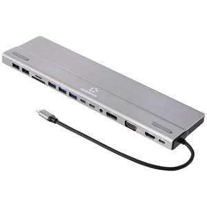 Renkforce RF-DKS-902 USB-C dockingstation Geschikt voor merk: Universeel Geïntegreerde kaartlezer, USB-C Power Delivery