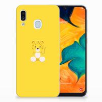 Samsung Galaxy A30 Telefoonhoesje met Naam Baby Leopard - thumbnail