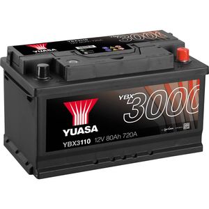 Yuasa SMF YBX3110 Autoaccu 12 V 80 Ah Pooltype: T1