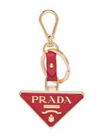 Prada porte-clés à plaque logo - Rouge