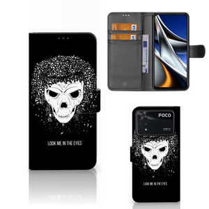 Telefoonhoesje met Naam Xiaomi Poco X4 Pro 5G Skull Hair