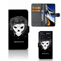 Telefoonhoesje met Naam Xiaomi Poco X4 Pro 5G Skull Hair - thumbnail