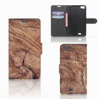 Wiko Lenny Book Style Case Tree Trunk