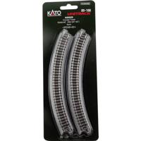 N Kato Unitrack 7078100 Gebogen rails 45 ° 249 mm 4 stuk(s)