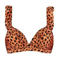 Beachlife Spots ruffle bikini top dames - thumbnail