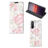 Sony Xperia 5 II Smart Cover Lovely Flowers - thumbnail