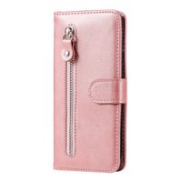 OPPO Find X5 Lite hoesje - Bookcase - Pasjeshouder - Portemonnee - Rits - Kunstleer - Rose Goud - thumbnail