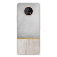 Nokia G50 Bumper Hoesje Wood Concrete