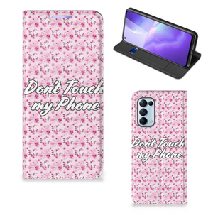 OPPO Find X3 Lite Design Case Flowers Pink DTMP