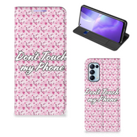 OPPO Find X3 Lite Design Case Flowers Pink DTMP - thumbnail