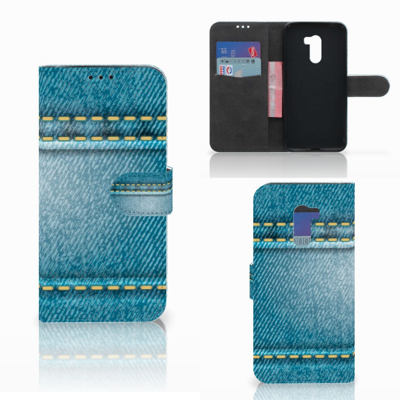Xiaomi Pocophone F1 Wallet Case met Pasjes Jeans Xiaomi Pocophone F1 Wallet Case met Pasjes Jeans