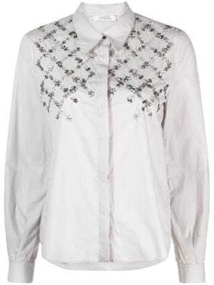Dorothee Schumacher Blouse met geborduurde bloemen - Grijs