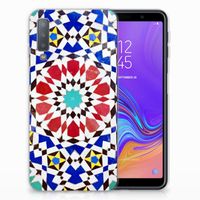 Samsung Galaxy A7 (2018) TPU Siliconen Hoesje Mozaïek - thumbnail