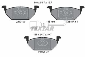 Remblokkenset, schijfrem TEXTAR, u.a. für Seat, VW, Skoda, Audi