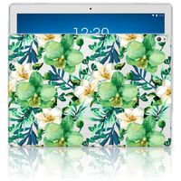 Lenovo Tab P10 Siliconen Hoesje Orchidee Groen