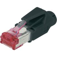 Digitus A-MO6A 8/8 HRS CAT 6a RJ45 modulaire stekker, afgeschermd, inclusief knikbescherming A-MO6A 8/8 HRS Stekker, recht Aantal polen 8P8C 1 stuk(s)