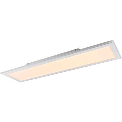 Led Plafondlamp - Plafondverlichting - Trion Colombo - 38w - Aanpasbare Kleur - Rgbw - Rechthoek - Mat Wit - Kunststof