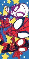 Spidey strandlaken 70 x 140 cm katoen - thumbnail