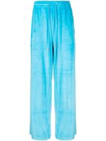 TEAM WANG design pantalon Stay For The Night à coupe droite - Bleu - thumbnail